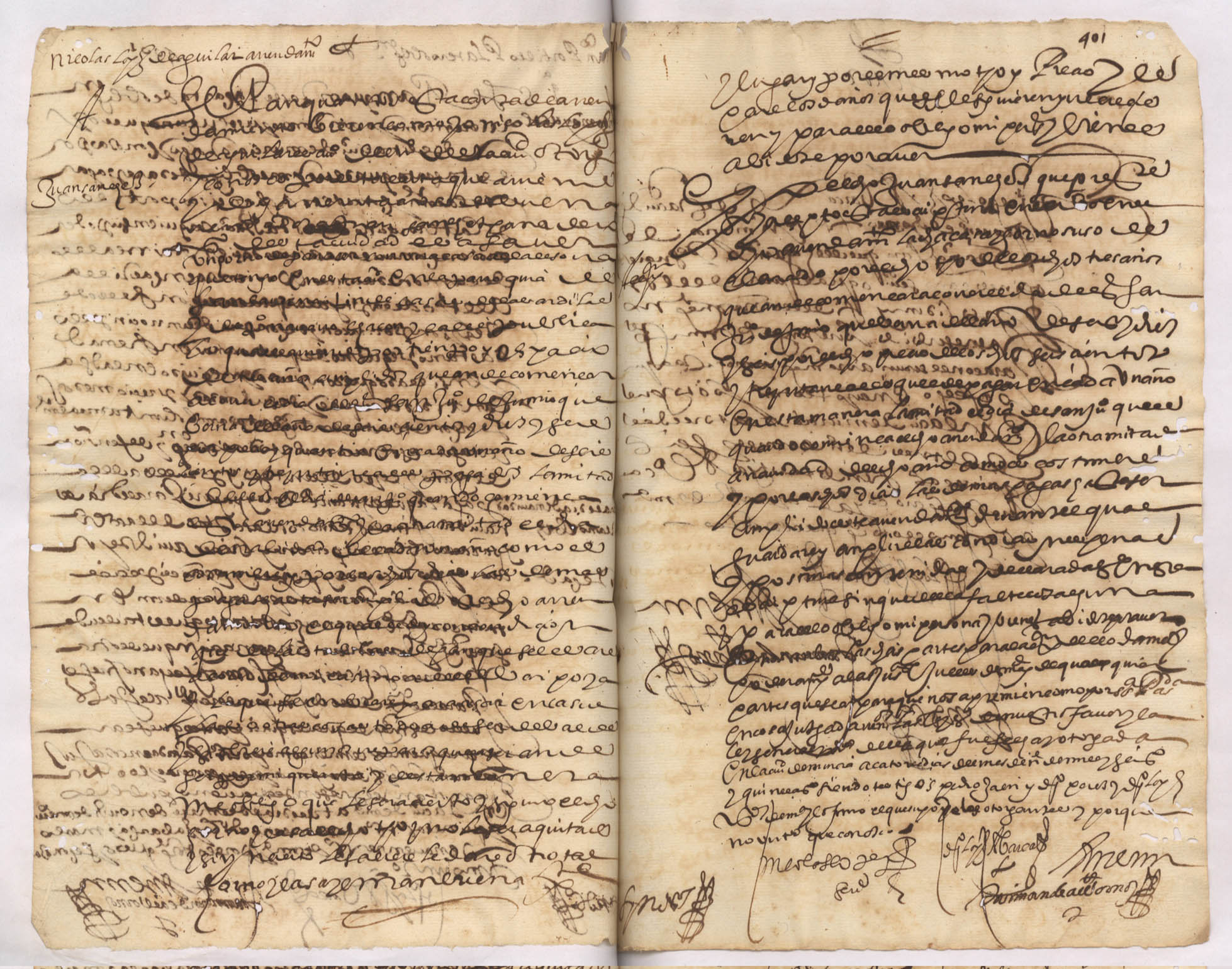 Registro de Damián de Albornoz, Murcia de 1615.